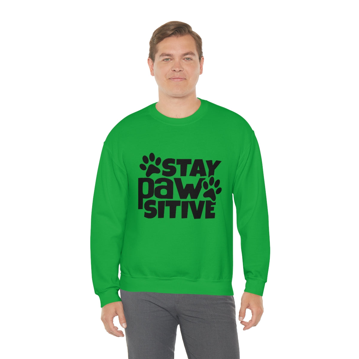 Stay Pawsitive Crewneck Sweatshirt