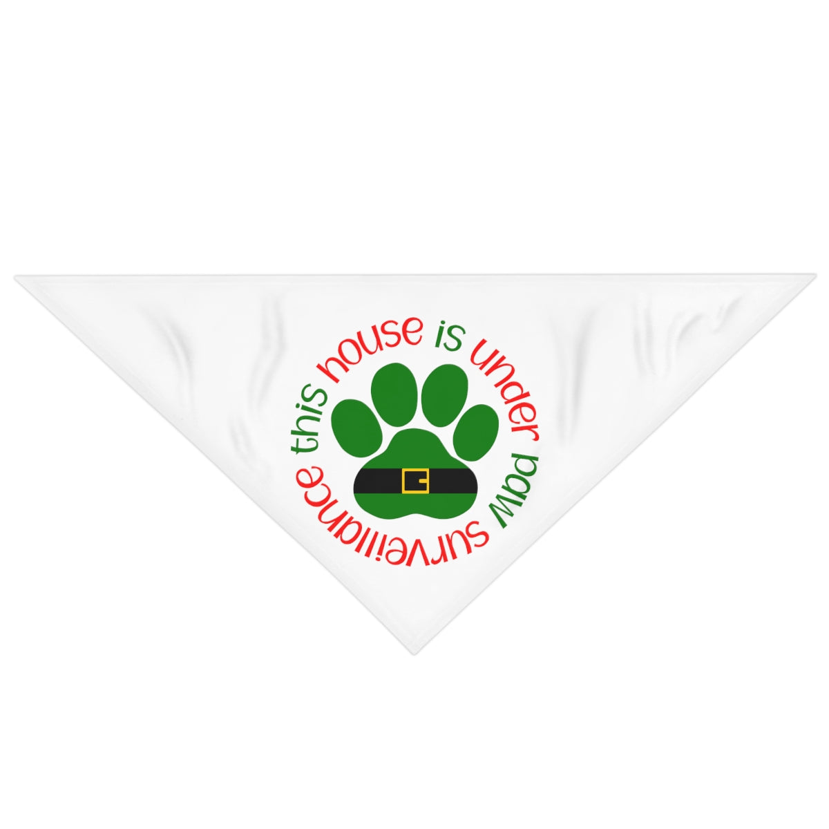 Paw Surveillance Pet Bandana