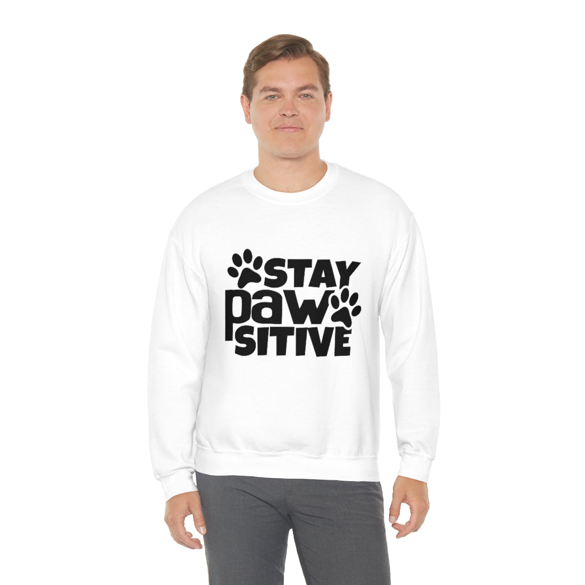 Stay Pawsitive Crewneck Sweatshirt