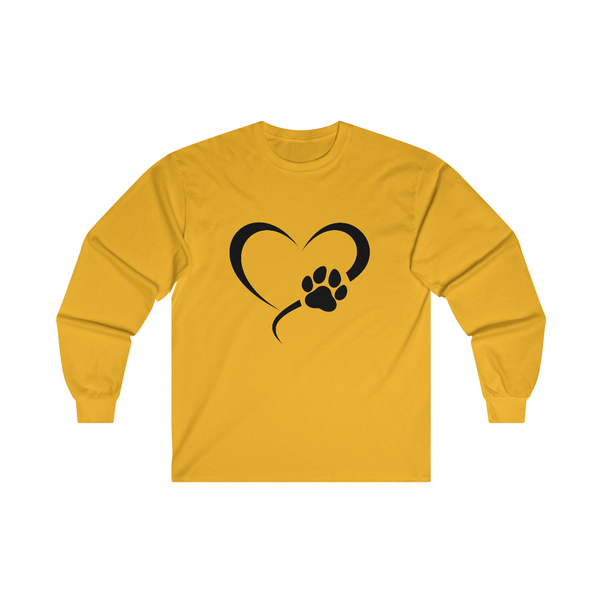 Heart Print Long Sleeve Tee