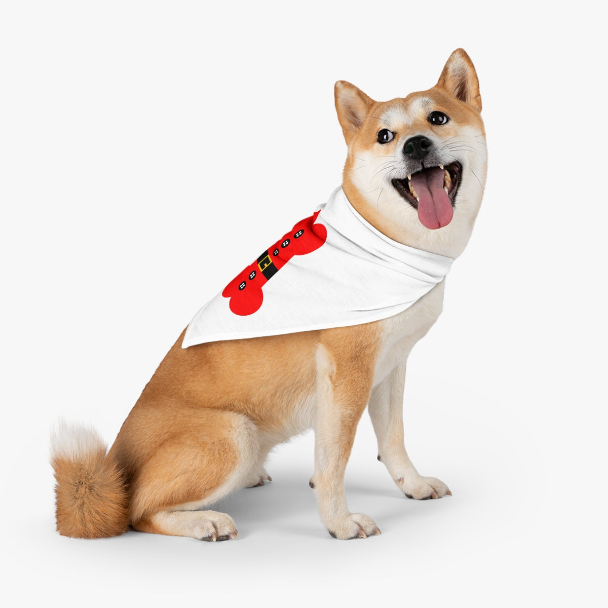 Dog Bone Santa Pet Bandana