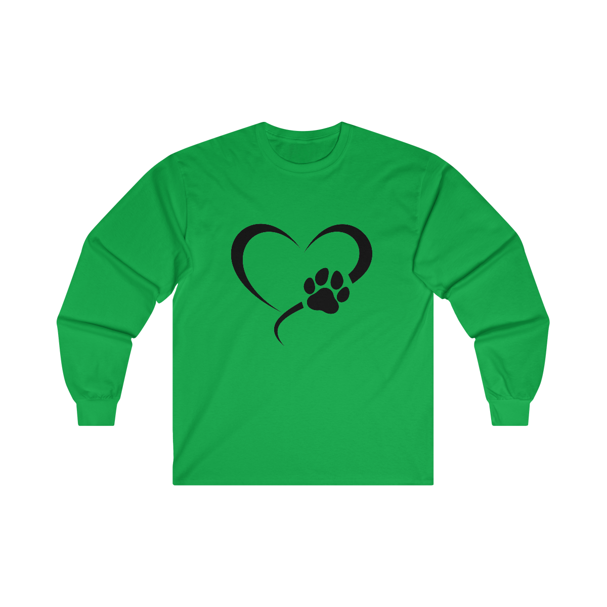 Heart Print Long Sleeve Tee
