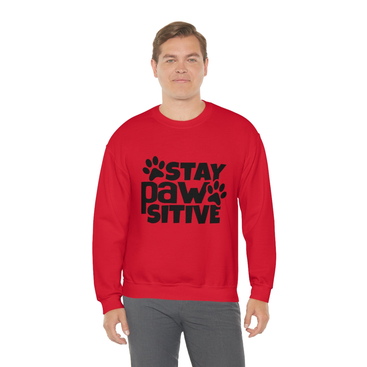 Stay Pawsitive Crewneck Sweatshirt