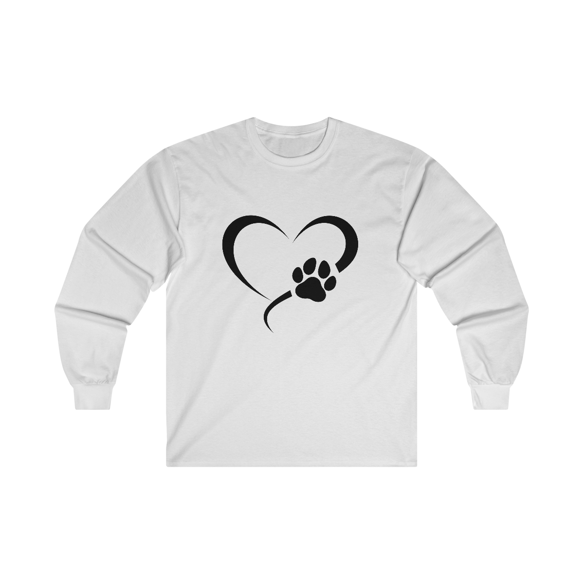 Heart Print Long Sleeve Tee