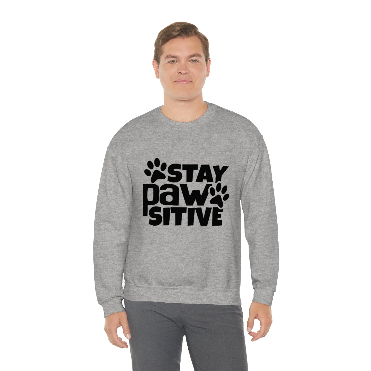 Stay Pawsitive Crewneck Sweatshirt