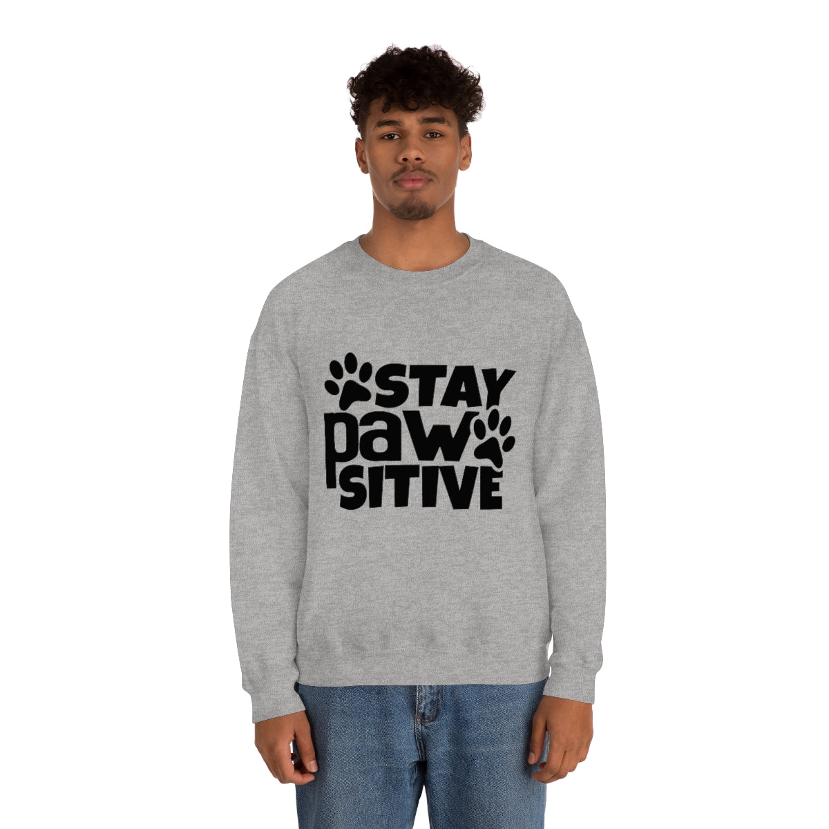 Stay Pawsitive Crewneck Sweatshirt