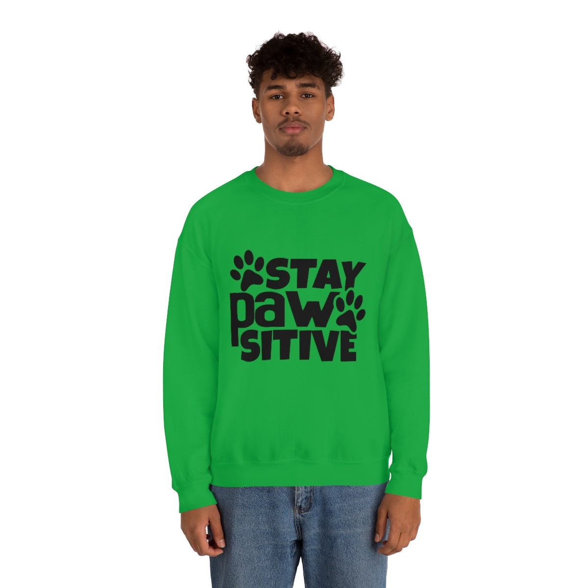 Stay Pawsitive Crewneck Sweatshirt