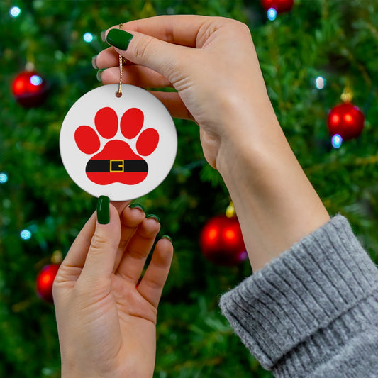 Paw Belt Ceramic Ornament