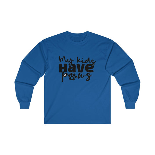 My Kids Have Paws Long Sleeve Tee