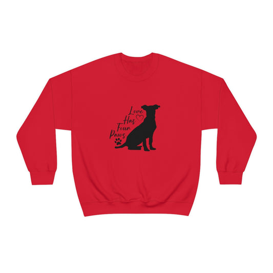 Love Has Four Paws Crewneck Sweatshirt