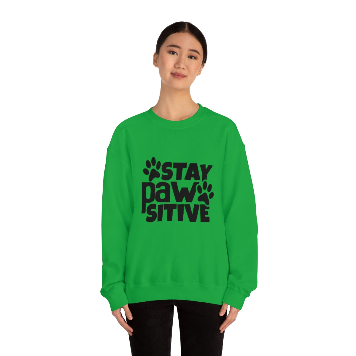 Stay Pawsitive Crewneck Sweatshirt
